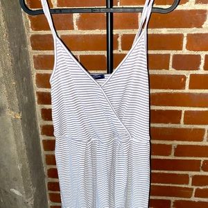 Dry goods boutique grey stripped romper